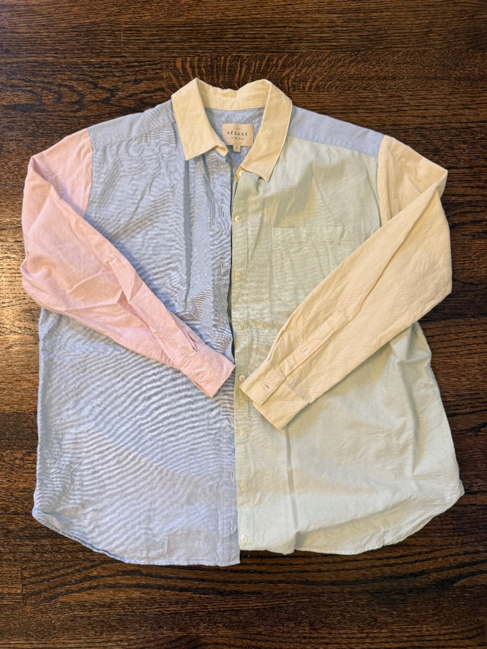 Sezane Max Shirt Mix Couleur Pastel - Size 34